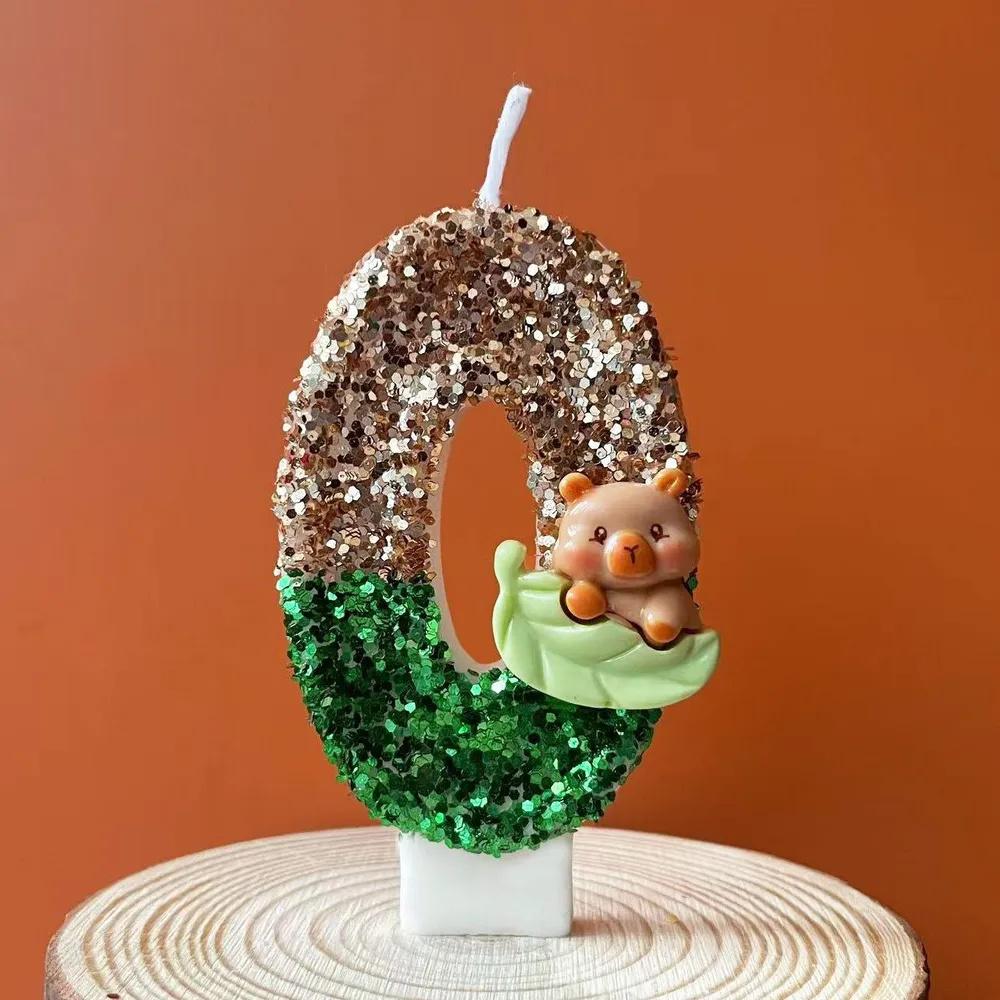 Dinosaur Number Birthday Candles 0 9 Set for Kids Cake Decorating Baking Supplies Party Accessories