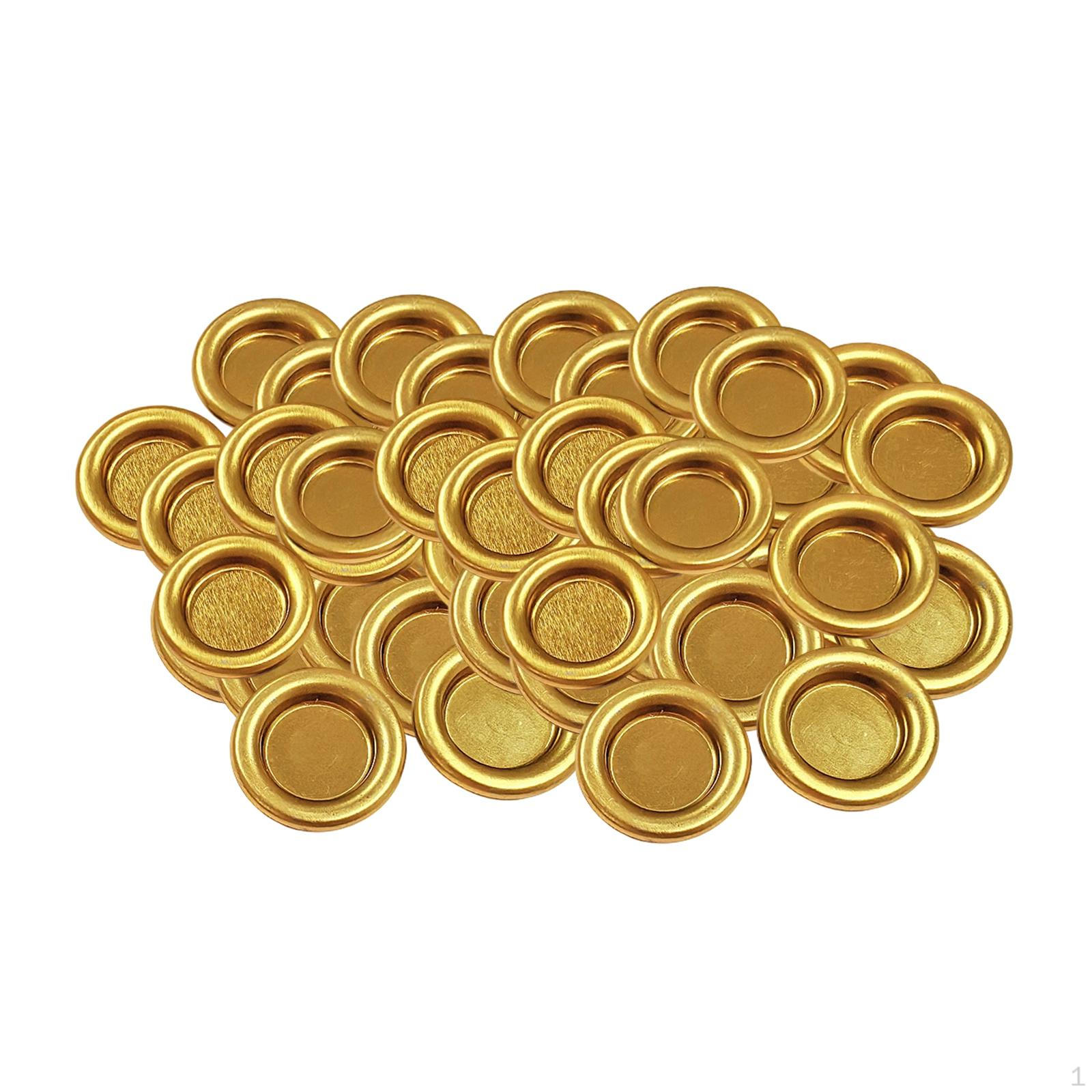 

50 Burner Trays, Holder Plates, Cone Tray Holders for Teahouses golden