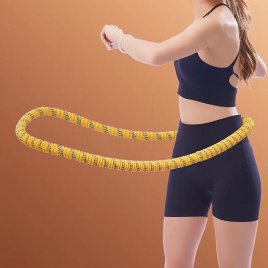 Soft Spring Fitness Hoop for Adults Waist-friendly Design Portable Slimming Exercise Equipment Silent Full-Body Training
