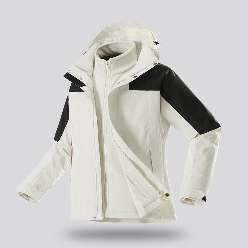 

Kailesi Unisex Windproof & Waterproof 3-in-1 Detachable Mountaineering Suit 2XL