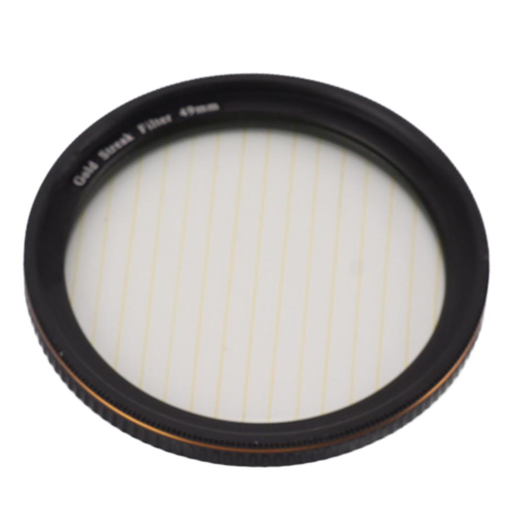 Gold Streak Filter Light   Effect Filter Optical Glass Camera Lens Filter with Case for Photography Nightshoot