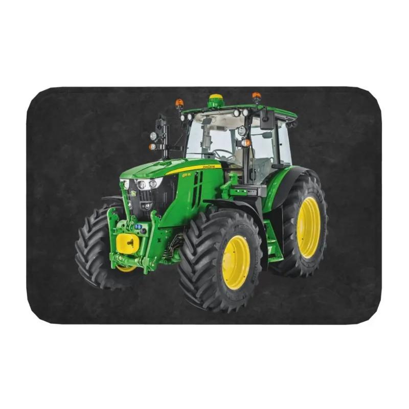 Funny Tractor Design Doormat Non-Slip Backing for Kitchen Bathroom Balcony Entryway Rug Carpet Floor Mat Decor