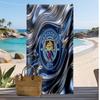 Serviette de plage imprimée Manchester City Séchage rapide Serviette douce Couverture de plage rectangulaire grande portable pour voyage Piscine