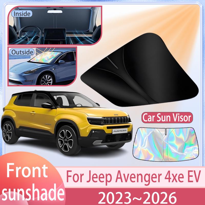Parasole per Auto per Jeep Avenger 4xe EV 2023~2026 2025 2024 Copertura Parasole Parabrezza Anteriore Accessori Protezione Anti UV rf1