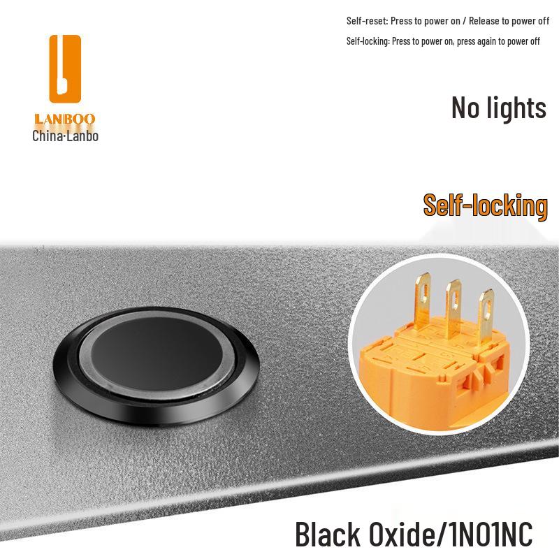 Lanbo 22A Stainless Steel Illuminated Self-Locking Momentary Push Button Elevator Switch