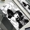 Black White Anime Girl Mouse Pad Large Gaming Non-Slip Mousepad Keyboard Pad Laptop Computer DeskMat Lock Edge Y2K Mouse Carpet