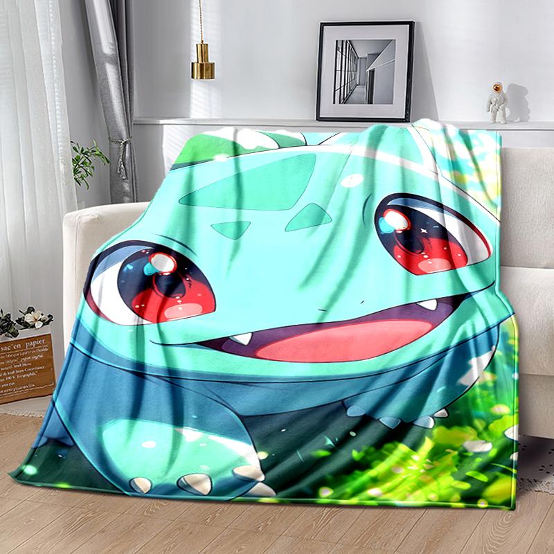 1pc Blanket Pokémon1 Print Design, Lightweight Blanket for Sofa, Bed- Soft &Warm, Gift for All Seasons Like Christmas, Halloween