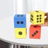 4 Stück Schaumstoffwürfel 6-seitig Lernspielwürfel Bildung EVA Buntes Set für Kinder