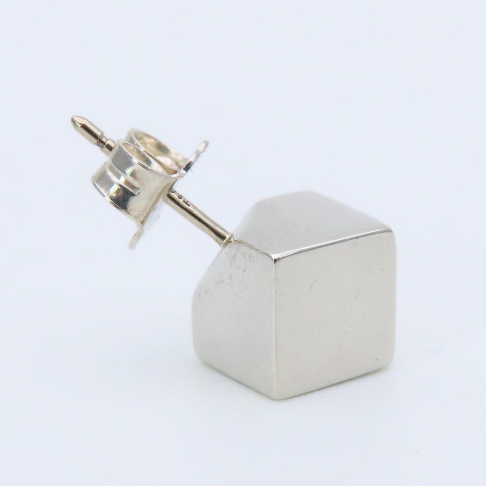 Used TIFFANY&Co. Pierce Cube Silver925 7.3g Silver Square