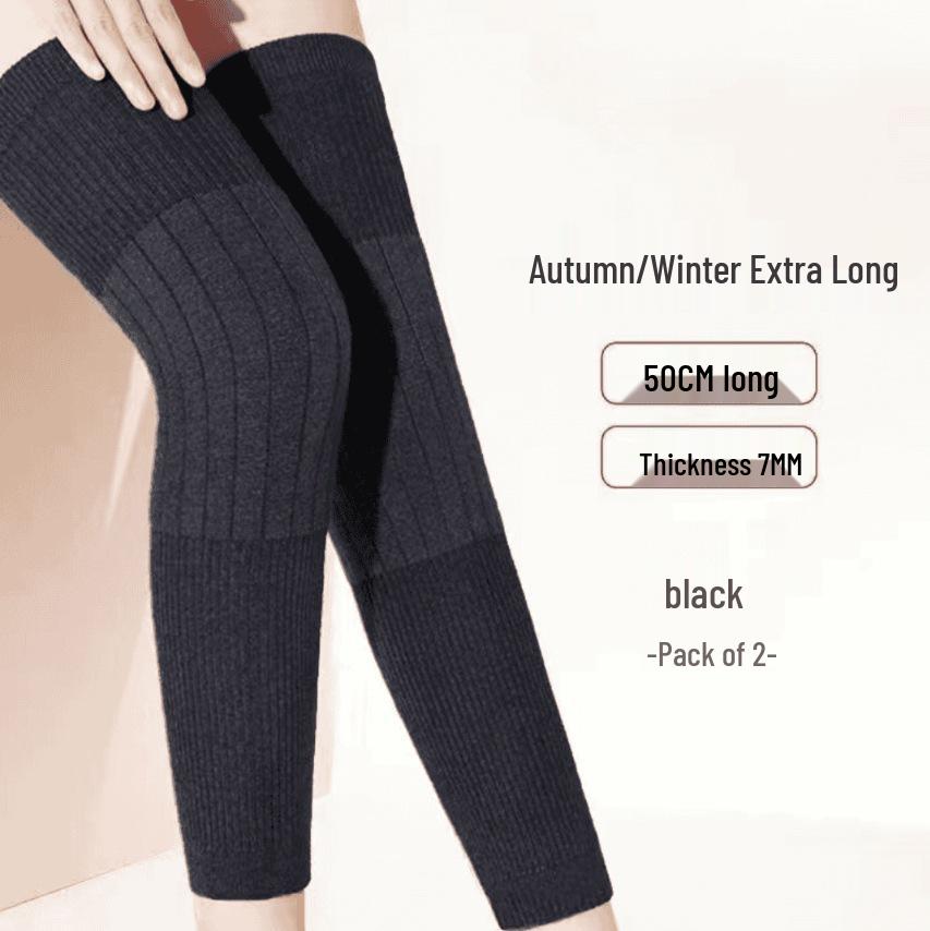 Genunchiere Arctic Fleece Cașmir: Jambiere groase și călduroase pentru bărbați și femei, ideale pentru vreme rece și articulații, potrivite pentru persoane de vârstă mijlocie și vârstnici.