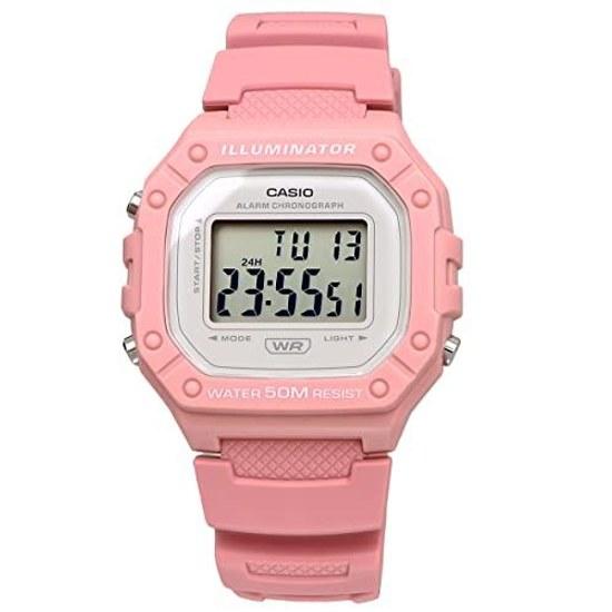 CASIO Standard Digital Wristwatch W-218HC-4AV Mens Womens Cheap Chipukashi Rose Pink Overseas Model