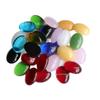 12x16mm Oval Egg-shaped Glass Beads for DIY Jewelry and Hairpin Accessories