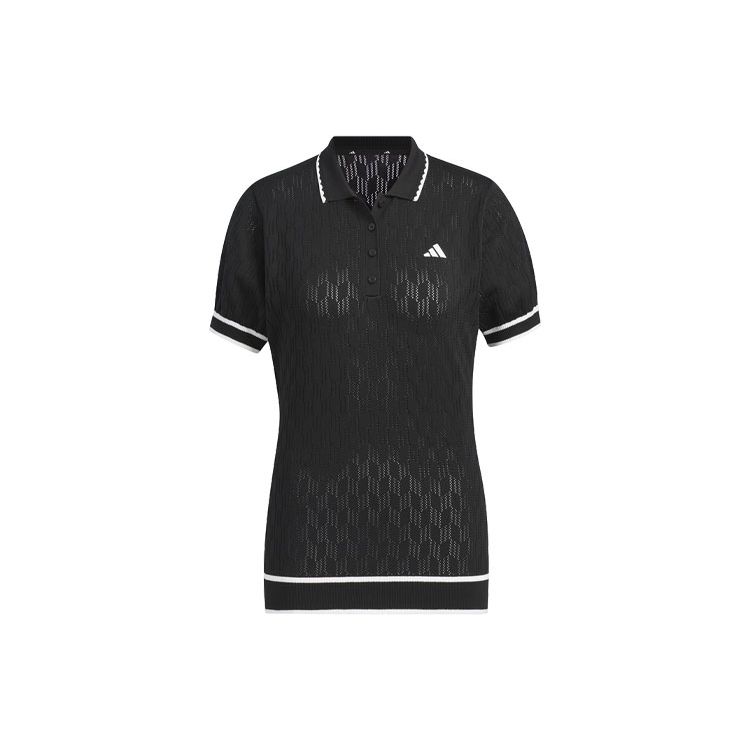 adidas Women s Golf Short Sleeve Polo Shirt Black IN6618 M