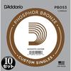 D'Addario Daddario Acoustic Guitar Rose Strings Phosphor Bronze .053 PB053 Set of 10 [Domestic Ge...
