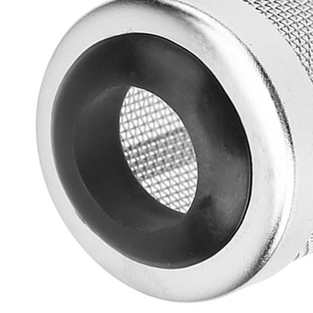 Rede de Filtro de Aquário de Malha de Aço Inoxidável Tubo de Prefiltro de Metal Rede de Tubo Tampa de Rede Tampa de Caixa de Filtro silicone Protetor de Filtro para Camarão