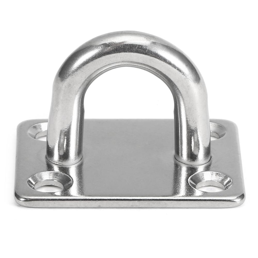 36pcs Steel Material Pad Eye Plates Punch Bag Hook Marine Hardware Hooks For Yoga