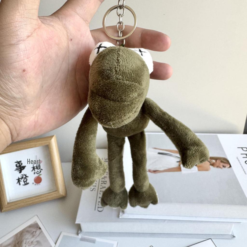 Long-Legged Frog Keychain Plush Doll – Cute Gift for Girls