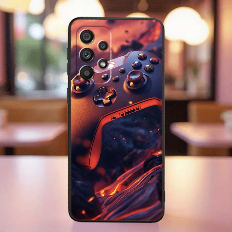 

Креативный игровой контроллер Для Samsung A41 A35 A34 A33 A32 A25 A24 A23 A21s A06 A05 A04 A03 Note 10 20 Ultra 5G Черный Чехол для Телефона Galaxy A06