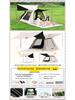 Octagonal Vinyl Camping Canopy: Thickened, Portable Sunshade & Rainproof Butterfly Awning