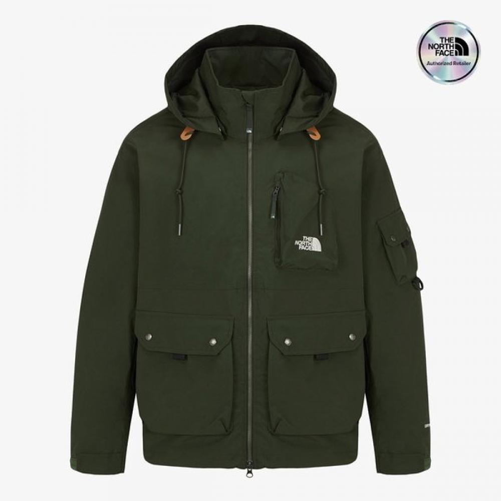 The North Face Men S Waterproof Utility Jacket Dark Green Nj2hr55c DARK GREEN/095