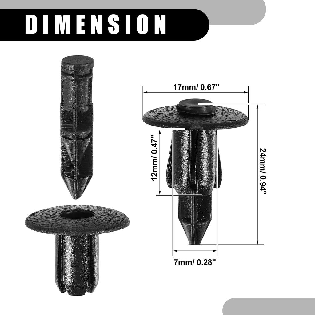 Partuto Trycktyp Hållarklämma #909140062 - Bil Innerstötfångare Dörr Skärm Fästsats