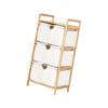 Laundry Hamper Organizer 3 Tier Pull Out Drawer Storage Box Shelf Handle Large Capacity for Bathroom Bedroom Living Room