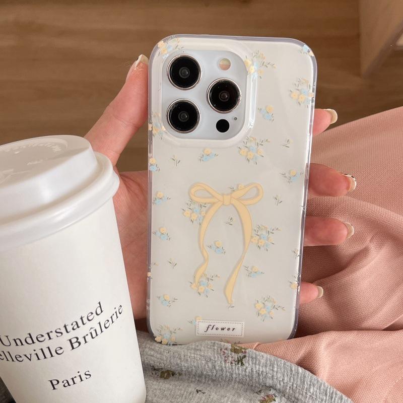 

Floral Bow Phone Case for iPhone 13/14/15/16 Pro Max iPhone 15 Pro