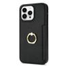 Compatible with iPhone 16 Case, 17 Pro Litchi-patterned Ring Buckle Stand, Card Slot, Wallet, Shockproof Case, 14 Plus