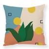Ins Abstract Modern Simple Plush Pillowcase Line Decoration Pillow Car Office Waist Rest