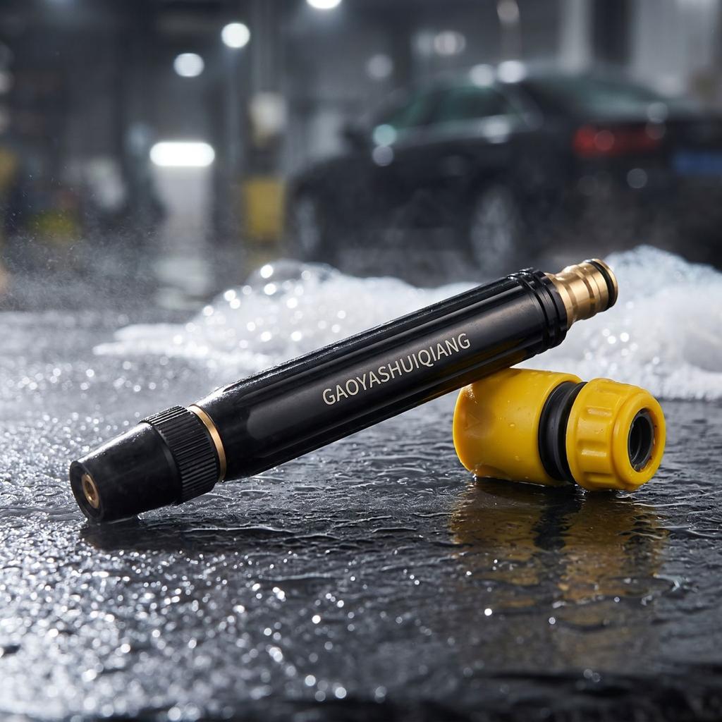 High Pressure Washer Spray Gun Nozzle with Quick Connector for Garden Hose Adjustable Water Flow Cleaning Tool Compatible with Most Pressure Washers