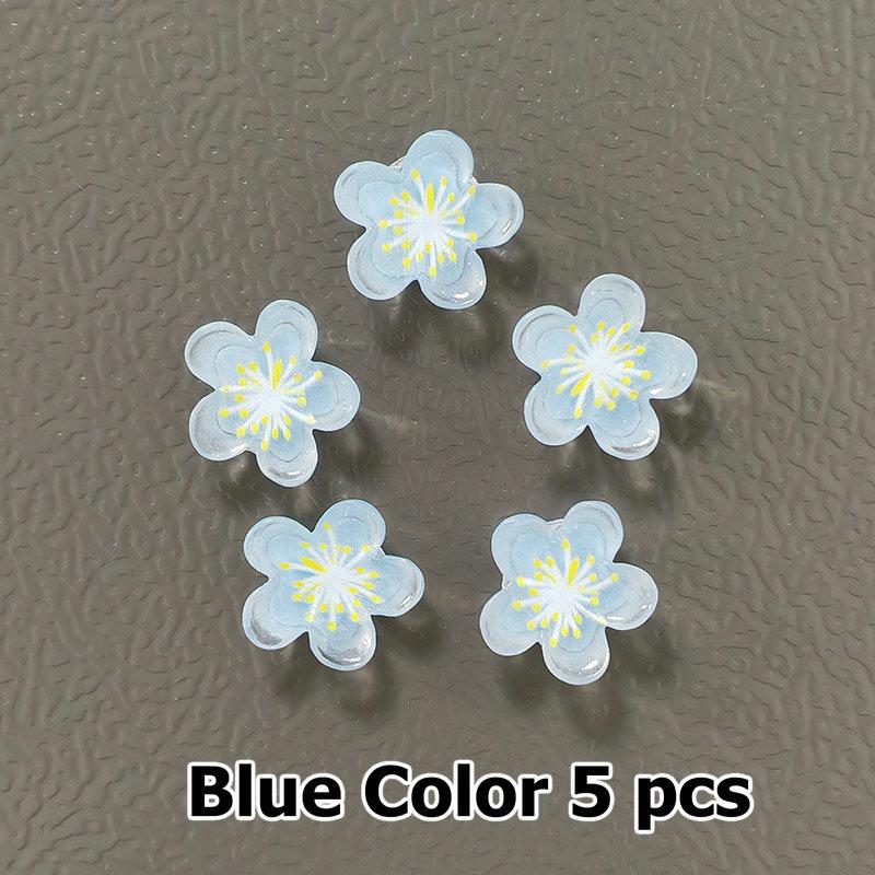 5pcs Flower Blossom Sakura Refrigerator Magnets Home Decor Arts Accessory Cute Fridge Magnetic Whiteboard Message Note Sticker