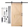 Barn Door and Hardware Kit 30" X 42" Wood Sliding Barn Door Kit Smoothly