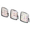 3Pcs Kitchen Cooker Magnet Guide Vegetable Meat Seafood Frozen Food Cooking Times Reference1