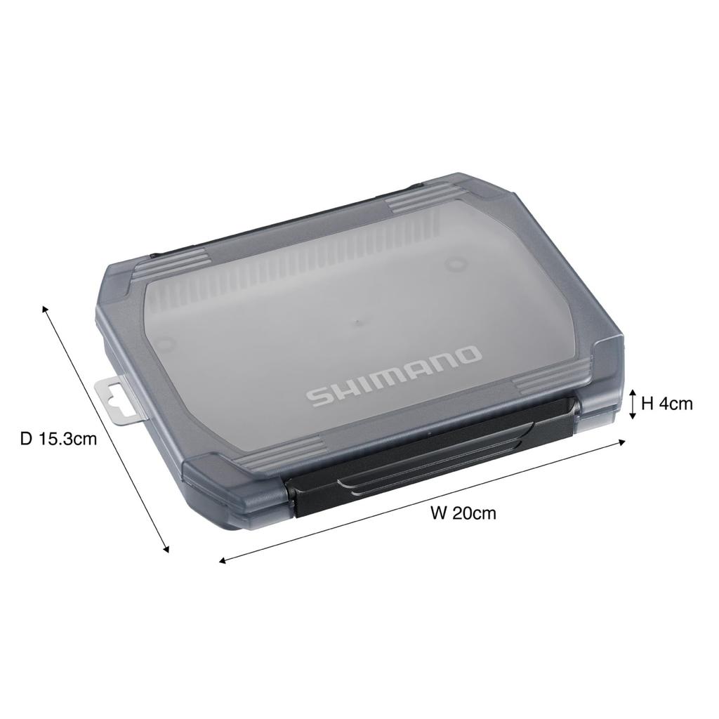 Shimano Lure Case 6 Smoke Wide, Dividers, CS-222X,