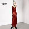 Asymetrické plisované šaty Dámské s květinovým potiskem Bez rukávů Jedno rameno Šaty, Rozpark Dámské Volánkový lem Bodycon Vintage Západní Boho Maxi Letní