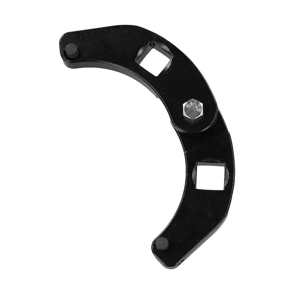 1pcs Metal Adjustable Gland Nut Wrench Tool For Hydraulic Cylinder Cap Remover  Parts Accessories Black
