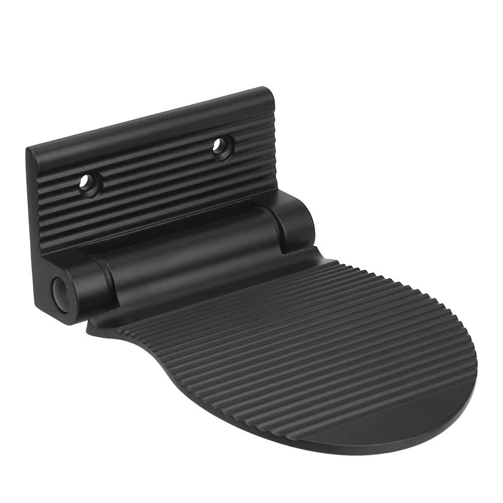 

Aluminum Zinc Zinc Alloy Bathroom Pedals Wall Mounted Shower Footstool Stable Shower Foot Rest Shaving чёрный