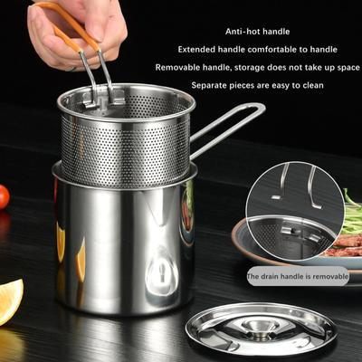 Fritös Set Frityrkorg Mjölkgryta Sås Nudel, Multipurpose Pasta Sil Japanese