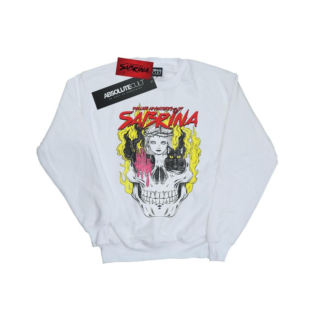 The Chilling Adventures Of Sabrina Womens/Ladies Icon Skull Sweatshirt