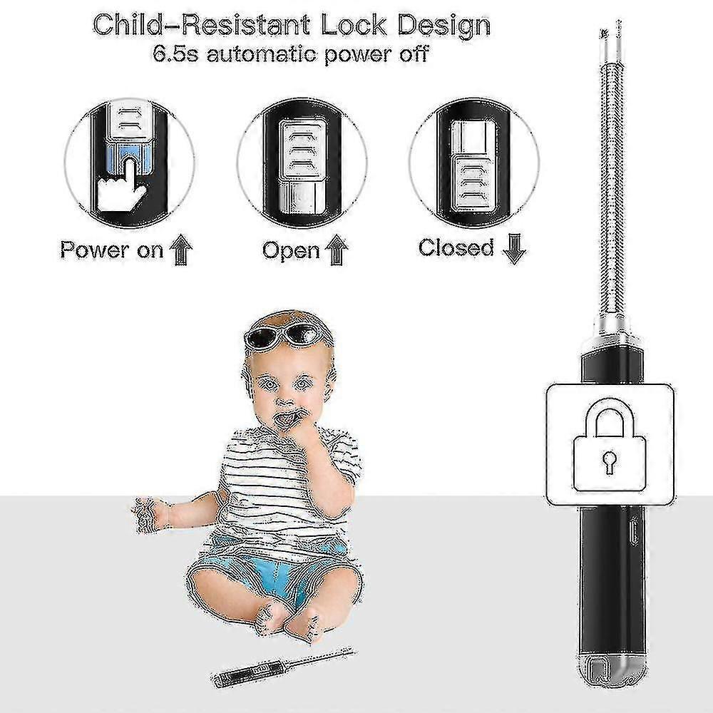 Arc Lighter Usb Rechargeable Flameless Electric Lighter_li
