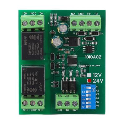 Relaismodul 2-Kanal RS485 Steuerplatine Switch Controller DC 24V für Geräte