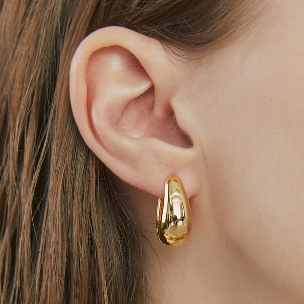[Hei][Worn by Shin Hye-sun, Chae-ryeong, Sunmi, Key, Sana, and Kim Go-eun] Water Drop One-Touch Earring