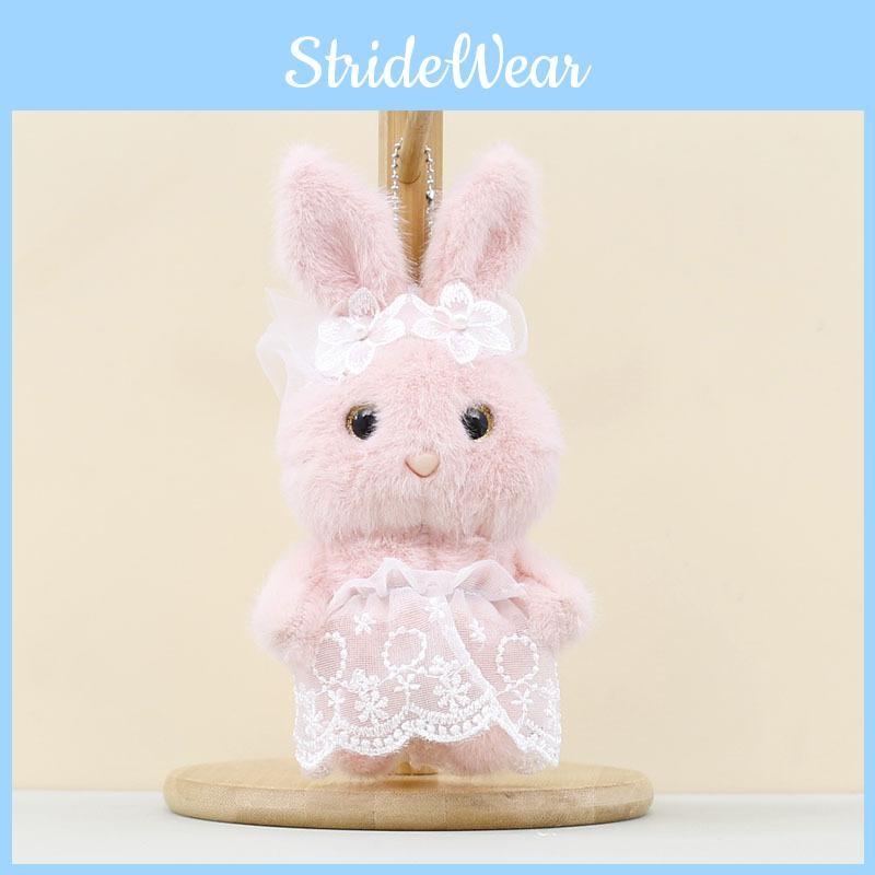 Cute Wedding Bear Plush Pendant Plush Keychain With Short Plush For Gift Ideas