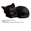 Geometric Sleeping Cat Figurine, 3D Printed Minimalist Cat Statue, Abstract Animal Sculpture for Desk Shelf Home Office Decor