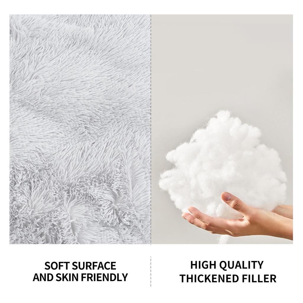 Long Plush Dog Bed, Pet Round Bed, Anti-anxiety Ped Bed Mat, Pet Bed Sofa Cushion For Small Medium Dog Calming Plush Pet Sofa