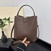 Vintage Handeimer-Tasche mit Einzel-Schulter-Crossbody-Tasche für Damen