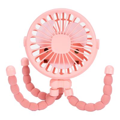 Stroller Fan Battery Operated Flexible Tripod Clip On Fan Silent Baby Car Fan Portable Compact