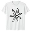 Minimalist Hand Drawn Floral Design TShirt Botanical Flower Birthday Gift