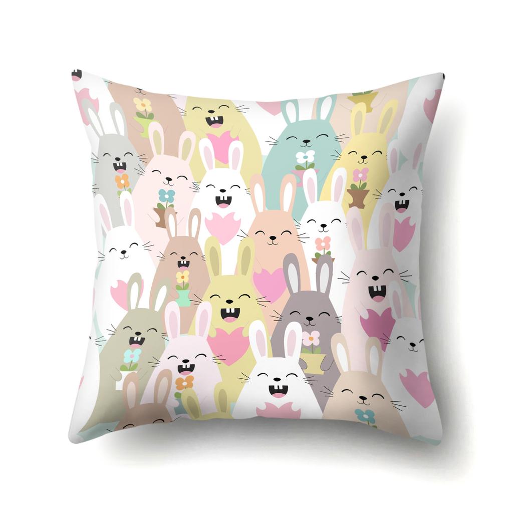Geometric Animal Pattern Single-sided Pillowcase Office Hug Pillowcase Waist Pillowcase Polyester Simple Sofa Pillowcase