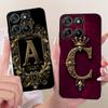 Für Motorola Moto G77 G67 2026 Königskrone Initialen Handyhülle Für Motorola MotoG77 MotoG67 Schwarzes Silikon Weiche Stoßfänger